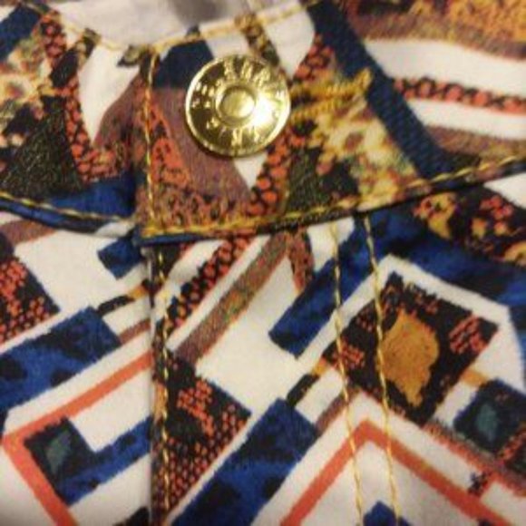 TWO Celebrity Pink Snakeskin Print Skinnies 9 - Picture 7 of 8